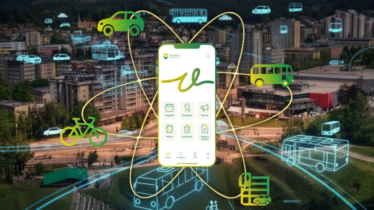 grafični prikaz Digitalne platforme Pametno Velenje - mobilnost